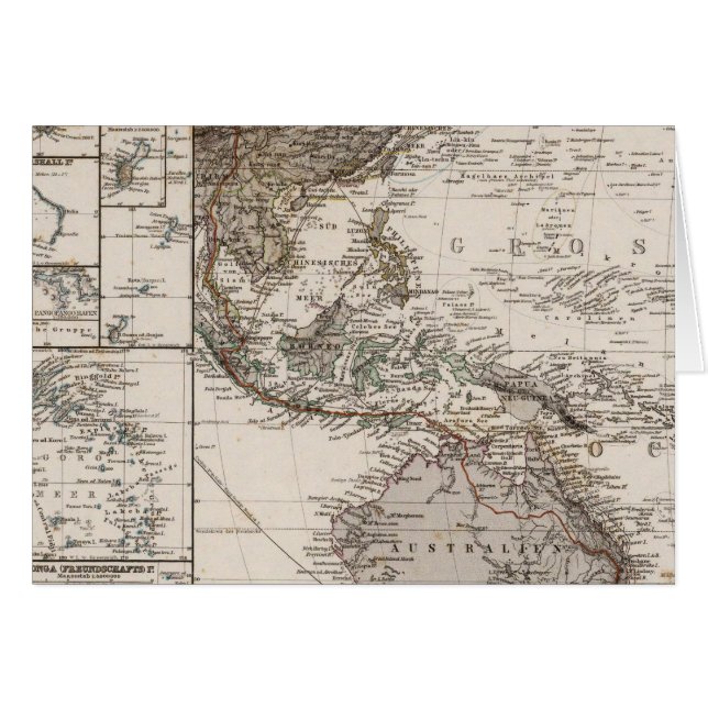 Polynesien-Karte (Vorderseite (Horizontal))