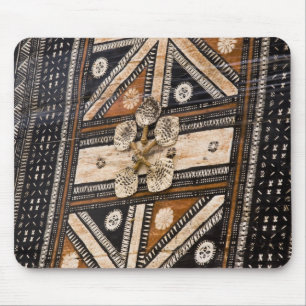 Polynesien, Königreich Tonga. Detail von Tapa Mousepad