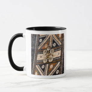 Polynesien, Königreich Tonga. Detail von Tapa Tasse