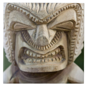 Polynesien, Königreich Tonga. Naher Aufstieg von  Fliese