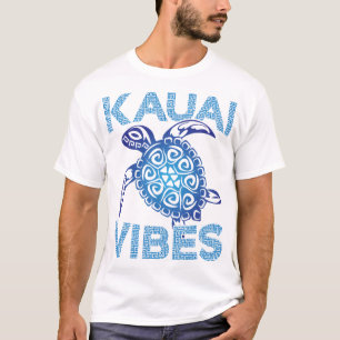 Polynesische blaue Stammes-Seeschildkröte Kauai Vi T-Shirt