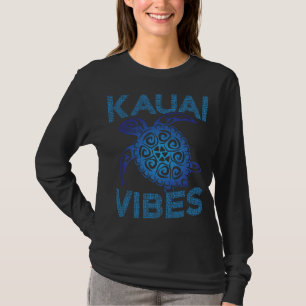 Polynesische blaue Stammesmeereschildkröte Kauai V T-Shirt