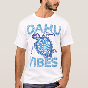 Polynesische blaue Stammesmeereschildkröte Oahu Vi T-Shirt