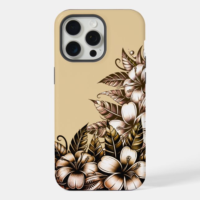 Polynesische Flora iPhone Hülle (Rückseite)