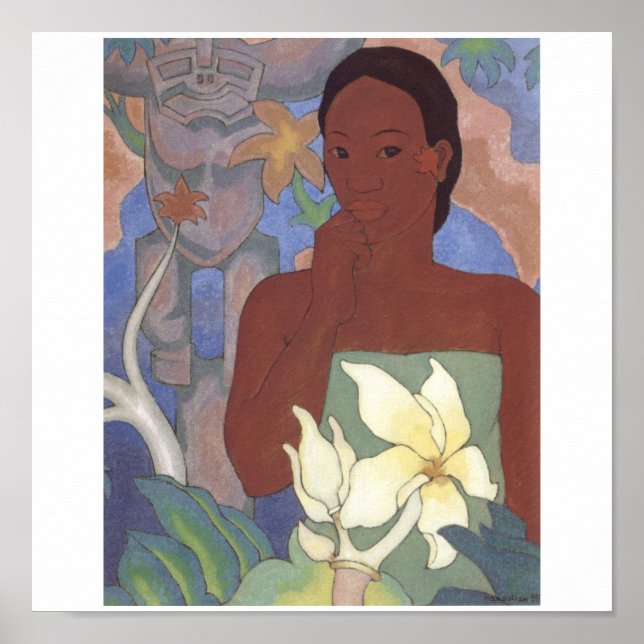 Polynesische Frau und Tiki von Arman Manookian, 19 Poster (Vorne)
