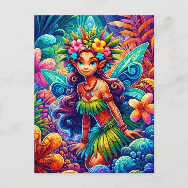 Polynesische Märchen Postkarte (Vorderseite)