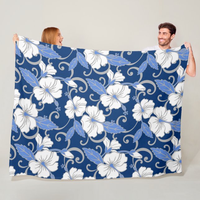POLYNESISCHE TRAUME (BLAU) FLEECEDECKE (Beispiel)