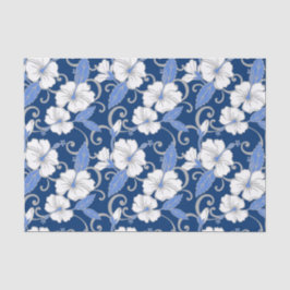 POLYNESISCHE TRAUME (BLAU) SEIDENPAPIER