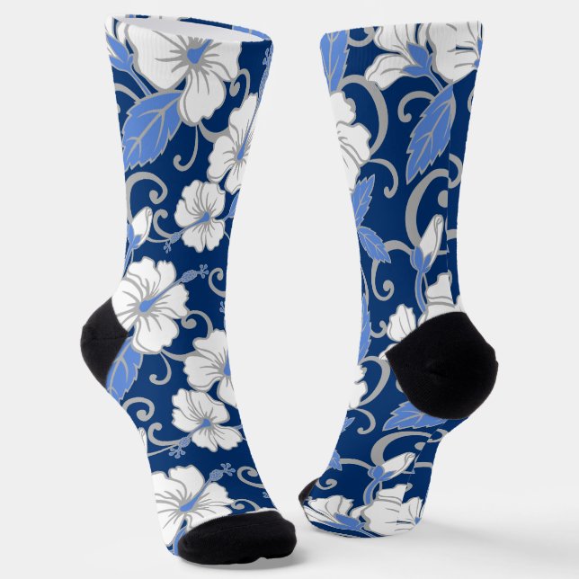 POLYNESISCHE TRAUME (BLAU) SOCKEN (Gewinkelt)