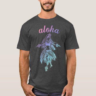 Polynesischer Aloha Tribal Hula Dancer Shirt Hawai