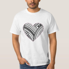 Polynesischer Herz-T - Shirt