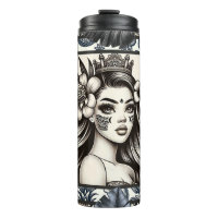 Polynesischer Prinzessin Blauer Blumenstamm