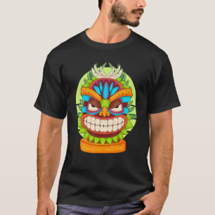 Polynesischer Totem Tiki Maske Luau Party Statue H T-Shirt