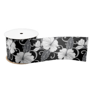 POLYNESISCHER TRAAM (SCHWARZ) SATIN RIBBON SATINBAND