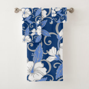 POLYNESISCHER TRAUM (BLAU) BAD TOWEL SET