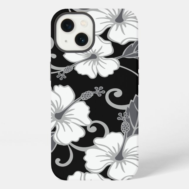 POLYNESISCHER TRAUM (SCHWARZ) iPhone HÜLLE (Rückseite)