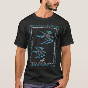 Polynesischer Vogel im Flugtribal Tattoo Seabird T-Shirt