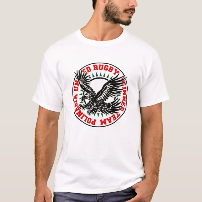 POLYNESISCHES RUGBY T-Shirt (Vorderseite)