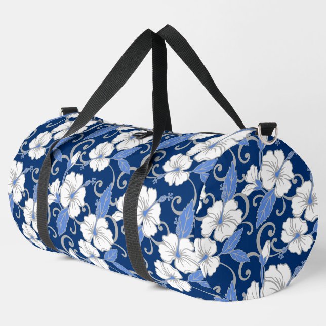POLYNESISCHES TRAUMPATTER IN BLAU DUFFLE BAG (Linke Ecke)
