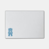 Polynesisches viel Glück blaue Tiki Posten-it®