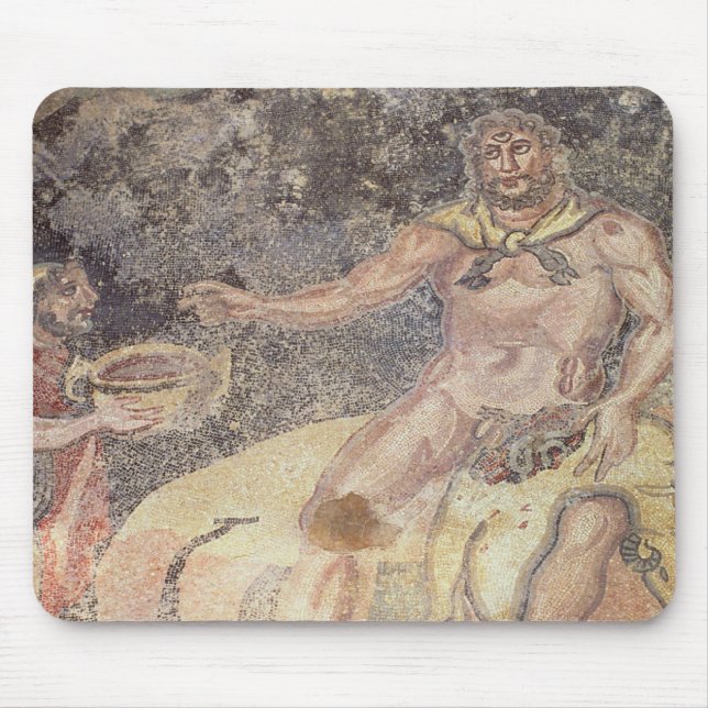 Polyphemus die Zyklope, römisches Mosaik Mousepad (Vorne)