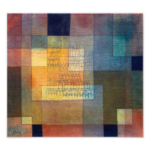 Polyphone Architektur Paul Klee Fotodruck