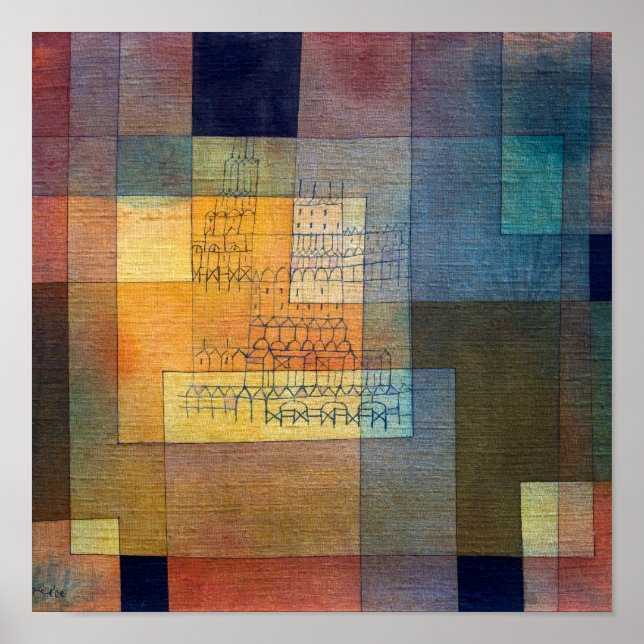 Polyphonische Architektur | Paul Klee | Poster (Vorne)
