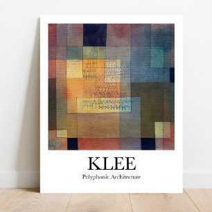 Polyphonische Architektur von Paul Klee Poster