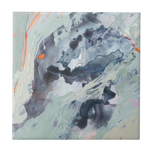 Polyphonisches Meer - Blau Fliese (Vorderseite)