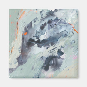 Polyphonisches Meer - Blau Magnet