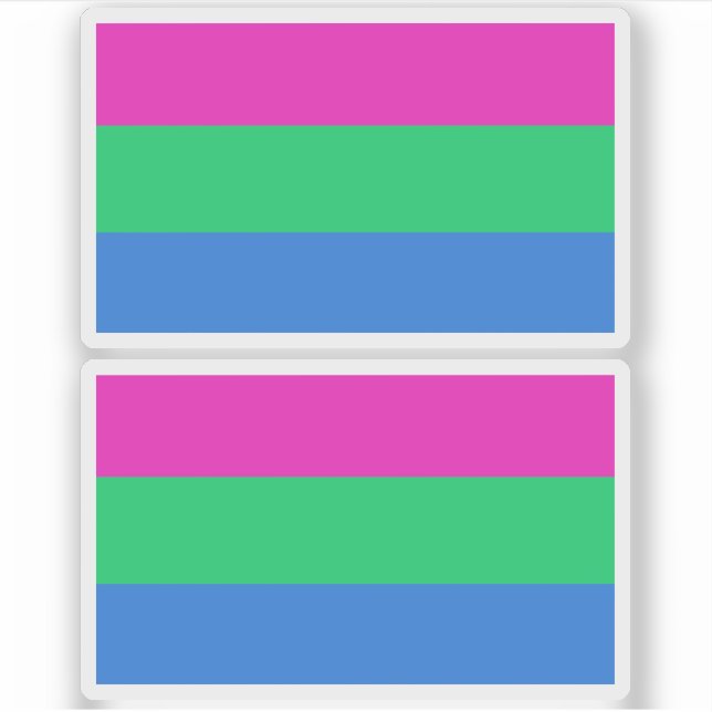 Polysex Pride Flag Aufkleber (Vorderseite)