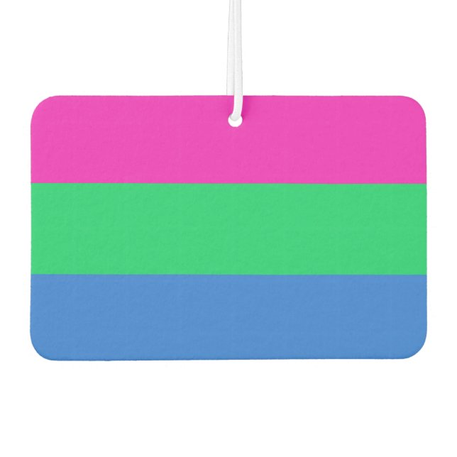Polysex Pride Flag Autolufterfrischer (Vorderseite)