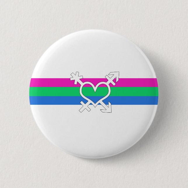 Polysex Pride Flag Button (Vorderseite)