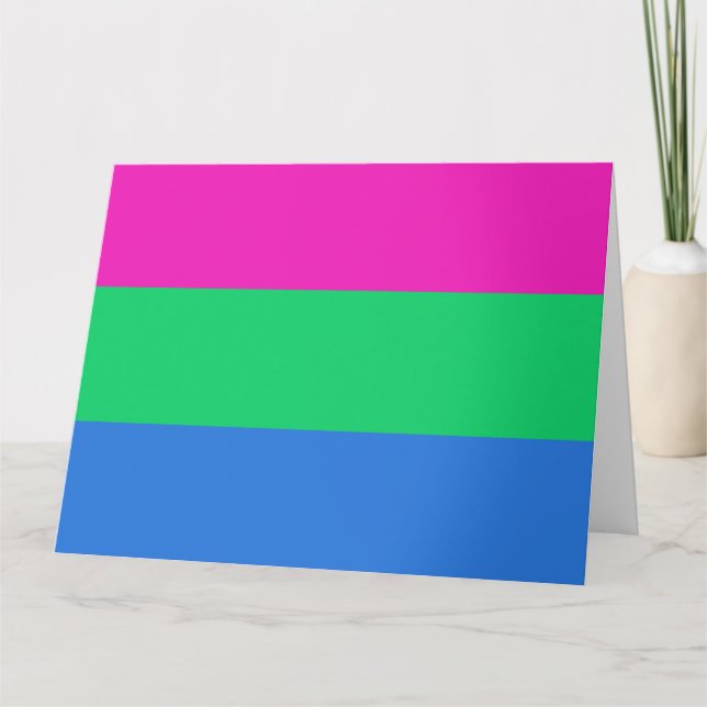 Polysex Pride Flag Karte (Vorderseite)
