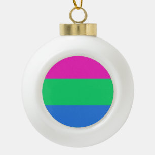 Polysex Pride Flag Keramik Kugel-Ornament