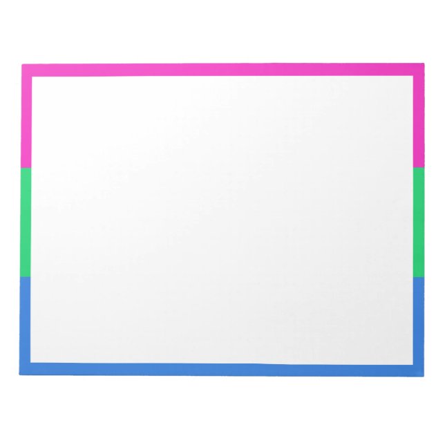 Polysex Pride Flag Notizblock (Vorderseite)