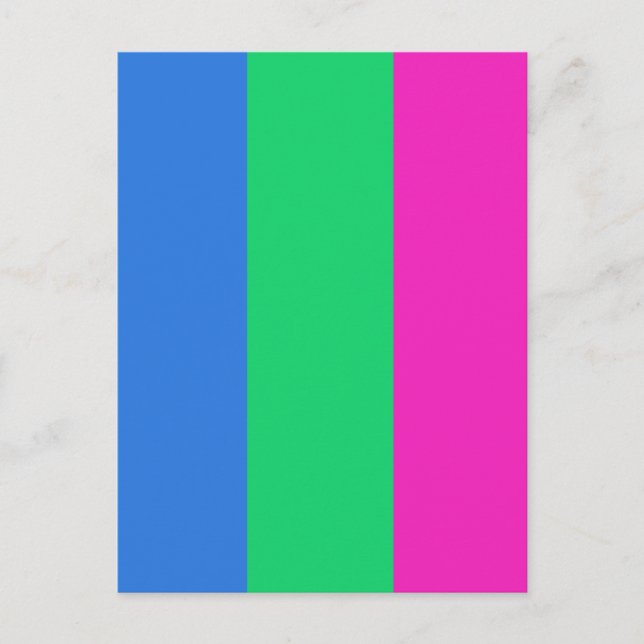Polysex Pride Flag Postkarte (Vorderseite)