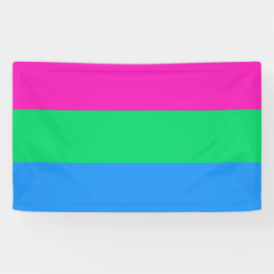 Polysexual Flag Banner