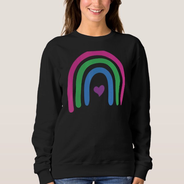 Polysexual Prilag Boho Rainbow Sweatshirt (Vorderseite)