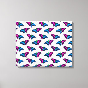 Polysexual Stolperflagge Frack Butterfly Leinwanddruck