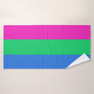 Polysexualitäts-Stolzflagge Badehandtuch