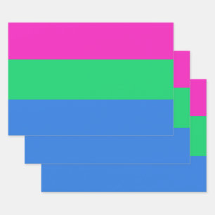 Polysexualitäts-Stolzflagge Geschenkpapier Set