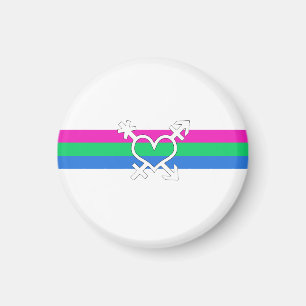 Polysexualitäts-Stolzflagge Magnet