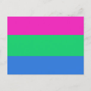 Polysexualitäts-Stolzflagge Postkarte