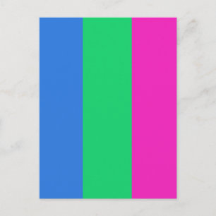 Polysexualitäts-Stolzflagge Postkarte