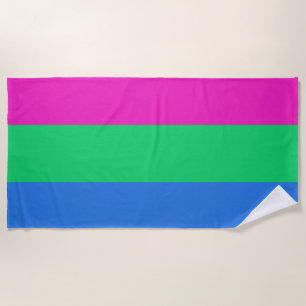 Polysexualitäts-Stolzflagge Strandtuch