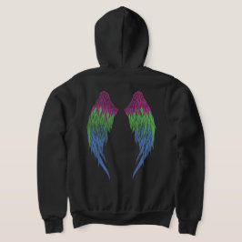 Polysexuelle Flagge - Engel Wings Hoodie