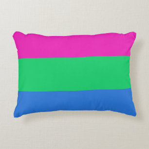 Polysexuelle Pride-Flagge Dekokissen