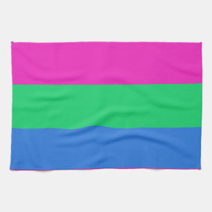 Polysexuelle Pride-Flagge Geschirrtuch