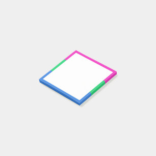 Polysexuelle Pride-Flagge Post-it Klebezettel